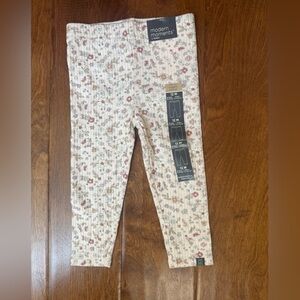 NWT size 12 months Modern Moments Organic Cotton Floral Print Leggings